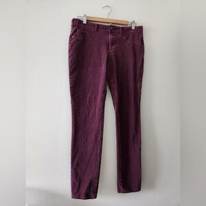 Anthropologie Pilcro Serif Burgundy Corduroy Pants size:31